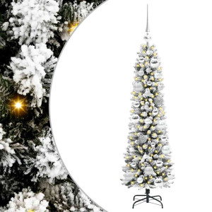 Árbol de Navidad artificial con 150 LED verde y 120 cm H
