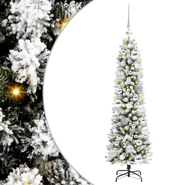 Árbol de Navidad artificial con 150 LED verde y 120 cm M 2