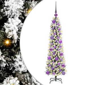 Árbol de Navidad artificial con 150 LED verde y 120 cm H