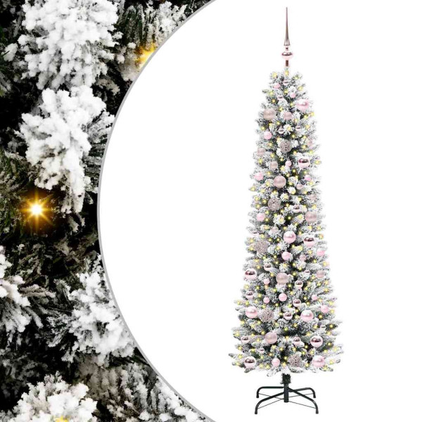 Árbol de Navidad artificial con 300 LED verde y 180 cm M 2
