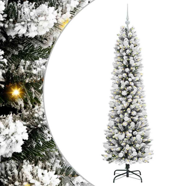 Árbol de Navidad artificial con 300 LED verde y 180 cm M 2