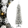 Árbol de Navidad artificial con 300 LED verde y 180 cm 2