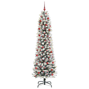 Árbol de Navidad artificial con 300 LED verde y 210 cm H
