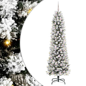 Árbol de Navidad artificial con 300 LED verde y 210 cm H