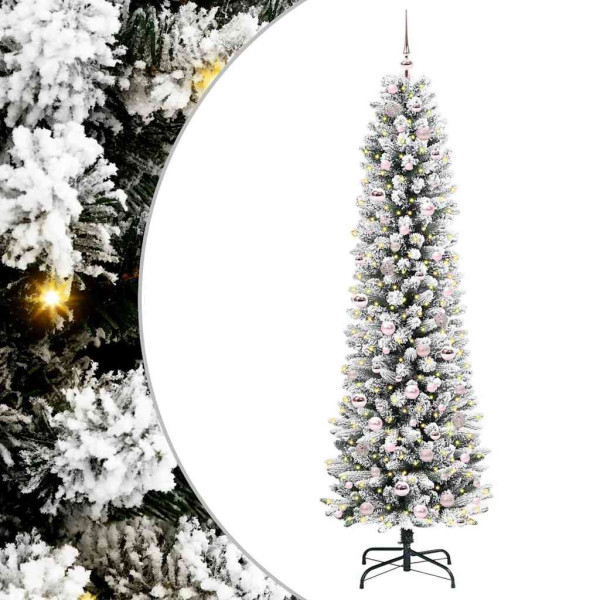 Árbol de Navidad artificial con 300 LED verde y 210 cm M 2