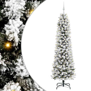 Árbol de Navidad artificial con 300 LED verde y 210 cm H