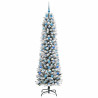 Árbol de Navidad artificial con 300 LED verde y 210 cm 4