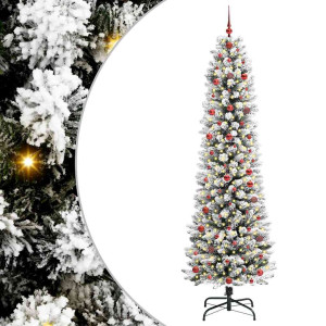 Árbol de Navidad artificial con 300 LED verde y 240 cm H