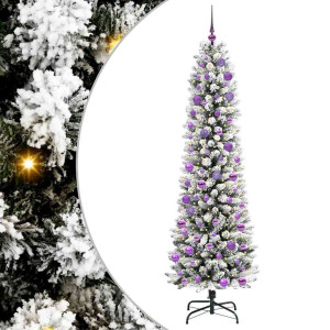 Árbol de Navidad artificial con 300 LED verde y 240 cm H