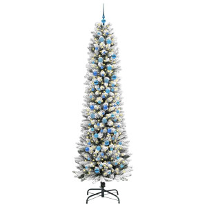 Árbol de Navidad artificial con 300 LED verde y 240 cm H