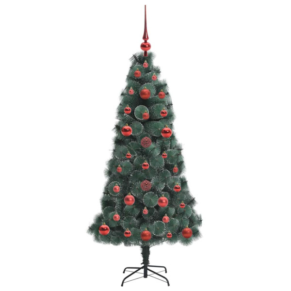 Árbol de Navidad Artificial Pre-iluminado con Juego de Bolas M 4