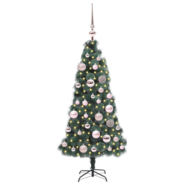 Árbol de Navidad Artificial Preiluminado con Juego de Bolas M 3