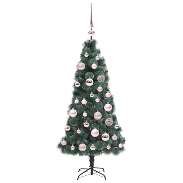 Árbol de Navidad Artificial Preiluminado con Juego de Bolas M 4