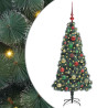 Árbol de Navidad Artificial Preiluminado con Conjunto de Bolas 2