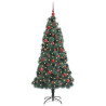 Árbol de Navidad artificial iluminado con set de bolas 150 cm 3