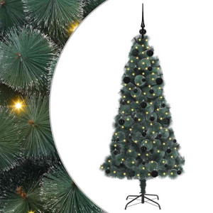 Árbol de Navidad Artificial Preiluminado con Juego de Bolas H