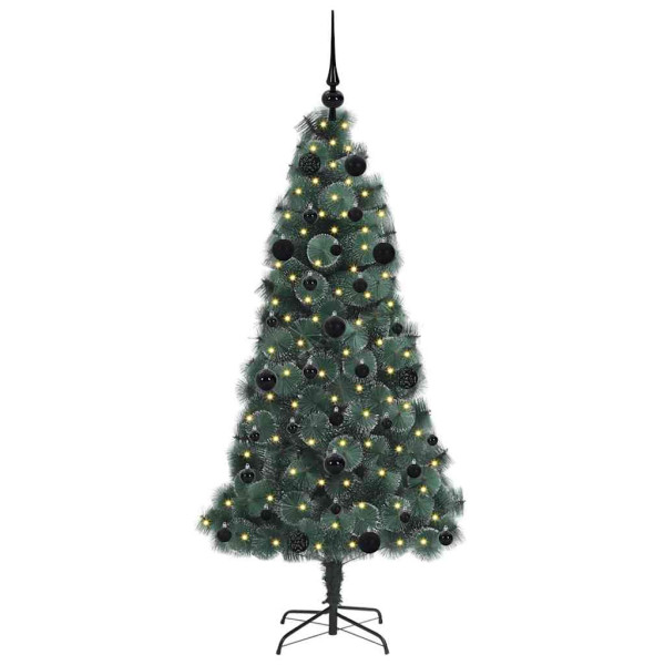 Árbol de Navidad Artificial Preiluminado con Juego de Bolas M 3