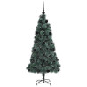 Árbol de Navidad Artificial Preiluminado con Juego de Bolas 4