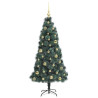 Árbol de Navidad Artificial Pre-iluminado con Juego de Bolas 4
