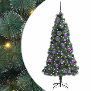 Árbol de Navidad Artificial Preiluminado con Set de Bolas H