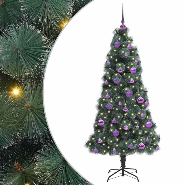 Árbol de Navidad Artificial Preiluminado con Set de Bolas M 2