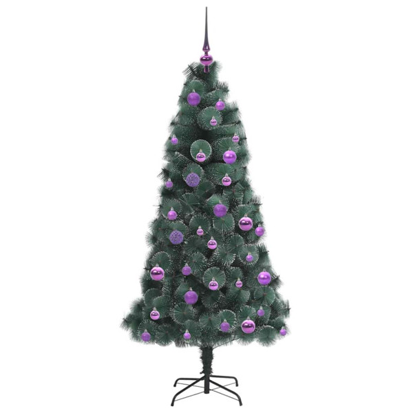Árbol de Navidad Artificial Preiluminado con Set de Bolas M 4