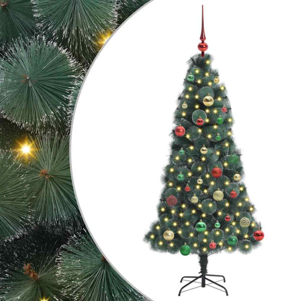 Árbol de Navidad artificial preiluminado con set de bolas M 2