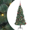 Árbol de Navidad artificial preiluminado con set de bolas 2