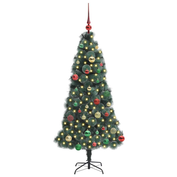 Árbol de Navidad artificial preiluminado con set de bolas M 3