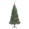 Árbol de Navidad artificial preiluminado con set de bolas 3