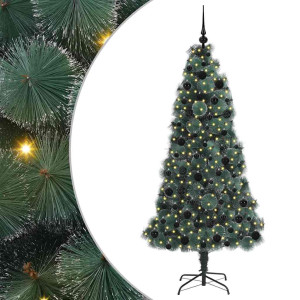 Árbol de Navidad artificial preiluminado con set de bolas H