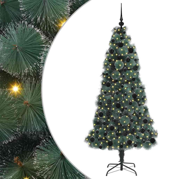Árbol de Navidad artificial preiluminado con set de bolas M 2