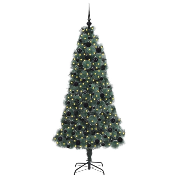 Árbol de Navidad artificial preiluminado con set de bolas M 3