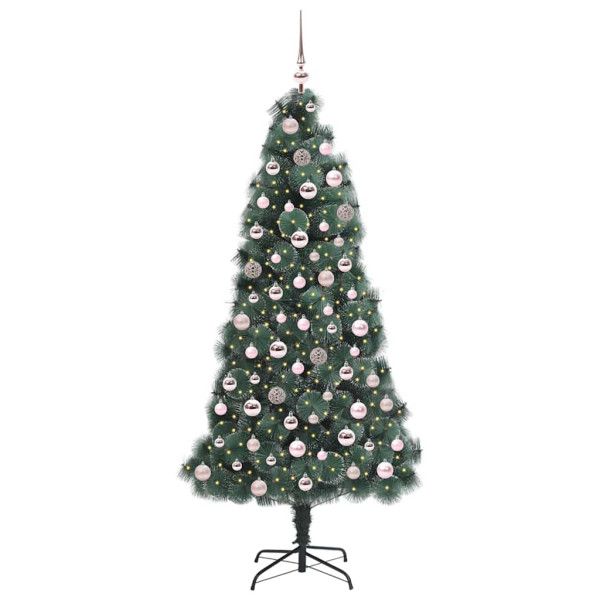 Árbol de Navidad artificial preiluminado con set de bolas M 3