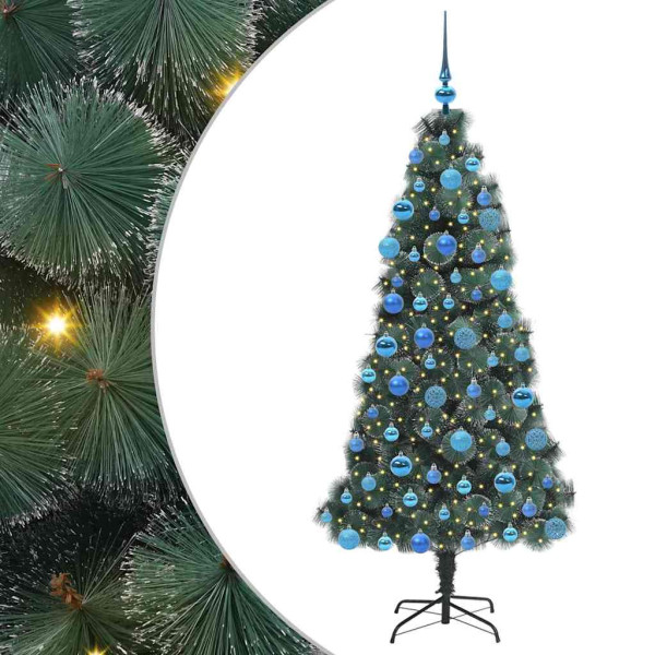 Árbol de Navidad artificial preiluminado con conjunto de bolas M 2