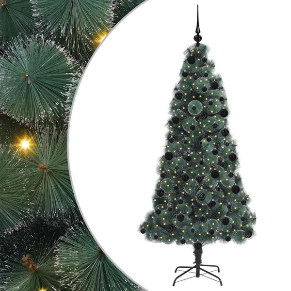 Árbol de Navidad artificial preiluminado con set de bolas M 2