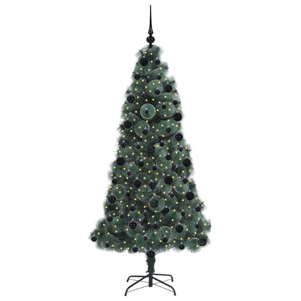 Árbol de Navidad artificial preiluminado con set de bolas M 3