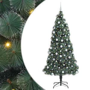 Árbol de Navidad artificial preiluminado con juego de bolas H
