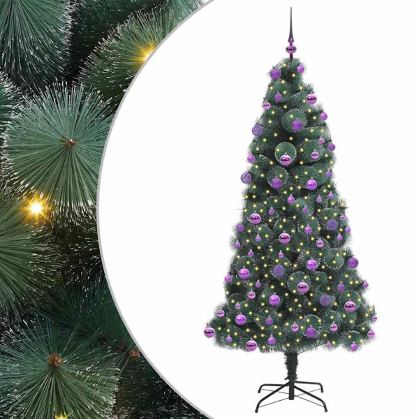 Árbol de Navidad artificial preiluminado con set de bolas M 2