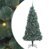 Árbol de Navidad Artificial Pre-iluminado con Juego de Bolas 2