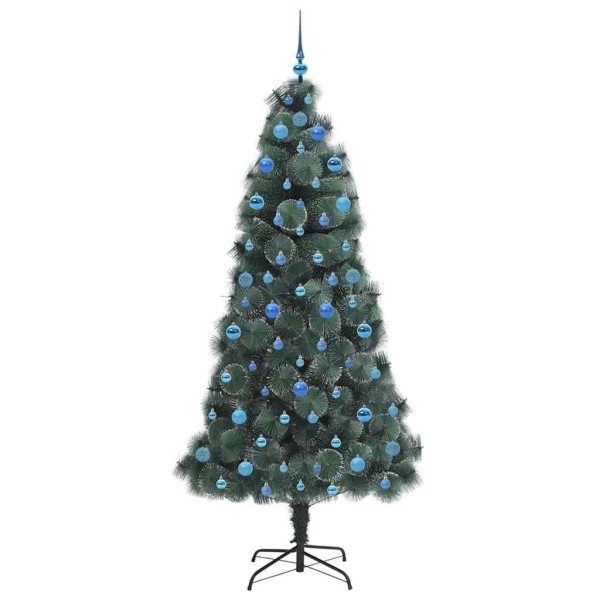 Árbol de Navidad Artificial Pre-iluminado con Juego de Bolas M 4