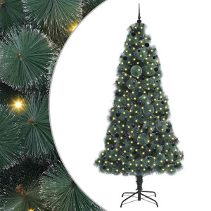 Árbol de Navidad artificial preiluminado con set de bolas H