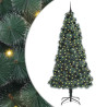 Árbol de Navidad artificial preiluminado con set de bolas 2