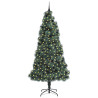 Árbol de Navidad artificial preiluminado con set de bolas 3