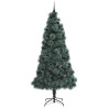 Árbol de Navidad artificial preiluminado con set de bolas 4