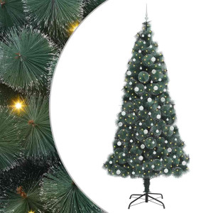 Árbol de Navidad artificial preiluminado con juego de bolas H