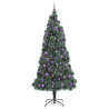 árbol de Navidad artificial preiluminado con set de bolas 3