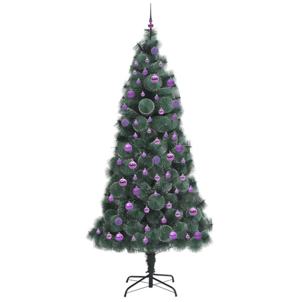 árbol de Navidad artificial preiluminado con set de bolas M 4