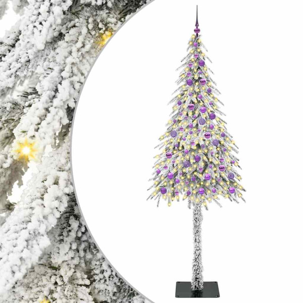 Árbol de Navidad con 300 LED con soporte 210 cm PE y Acero M 2