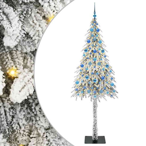 Árbol de Navidad con 300 LED con soporte 210 cm PE y Acero M 2